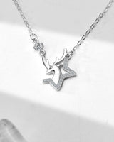 Handmade Necklace, Silver&Crystal, Christmas Dream series - fareastjewelry
