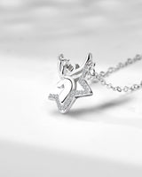 Handmade Necklace, Silver&Crystal, Christmas Dream series - fareastjewelry