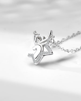 Handmade Necklace, Silver&Crystal, Christmas Dream series - fareastjewelry