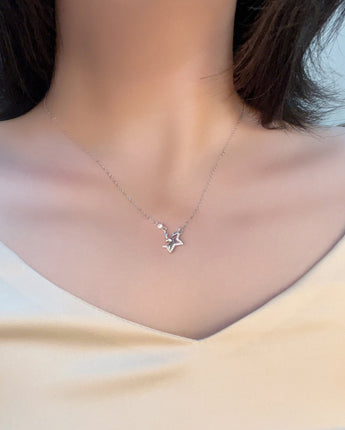 Handmade Necklace, Silver&Crystal, Christmas Dream series - fareastjewelry