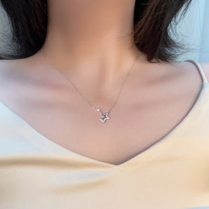Handmade Necklace, Silver&Crystal, Christmas Dream series - fareastjewelry