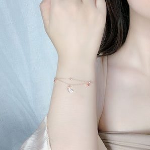 Handmade Bracelet,Silver&Crystal, Christmas Dream series - fareastjewelry