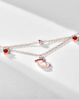 Handmade Bracelet,Silver&Crystal, Christmas Dream series - fareastjewelry