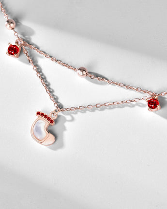 Handmade Bracelet,Silver&Crystal, Christmas Dream series - fareastjewelry