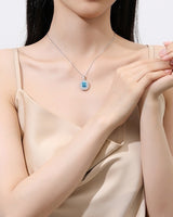 Handmade Necklace, Silver,Ice Blue series - fareastjewelry