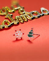 Handmade Earrings, Silver, Christmas Dream series - fareastjewelry
