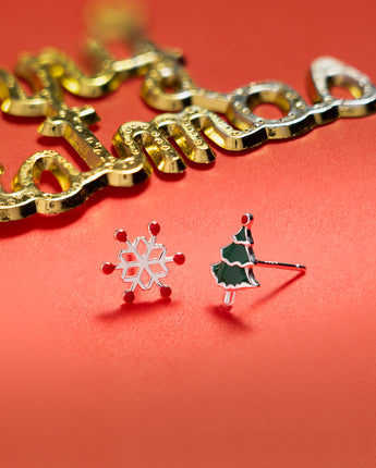 Handmade Earrings, Silver, Christmas Dream series - fareastjewelry