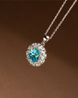 Handmade Necklace, Silver,Ice Blue series - fareastjewelry