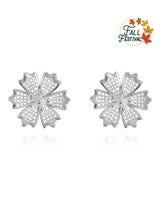 Handmade Earrings,Silver,Snowflake series - fareastjewelry