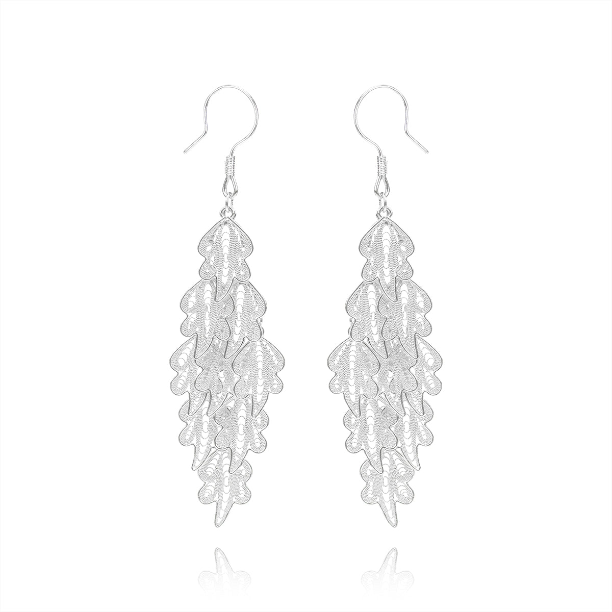 Silver Wheat Earrings - fareastjewelry