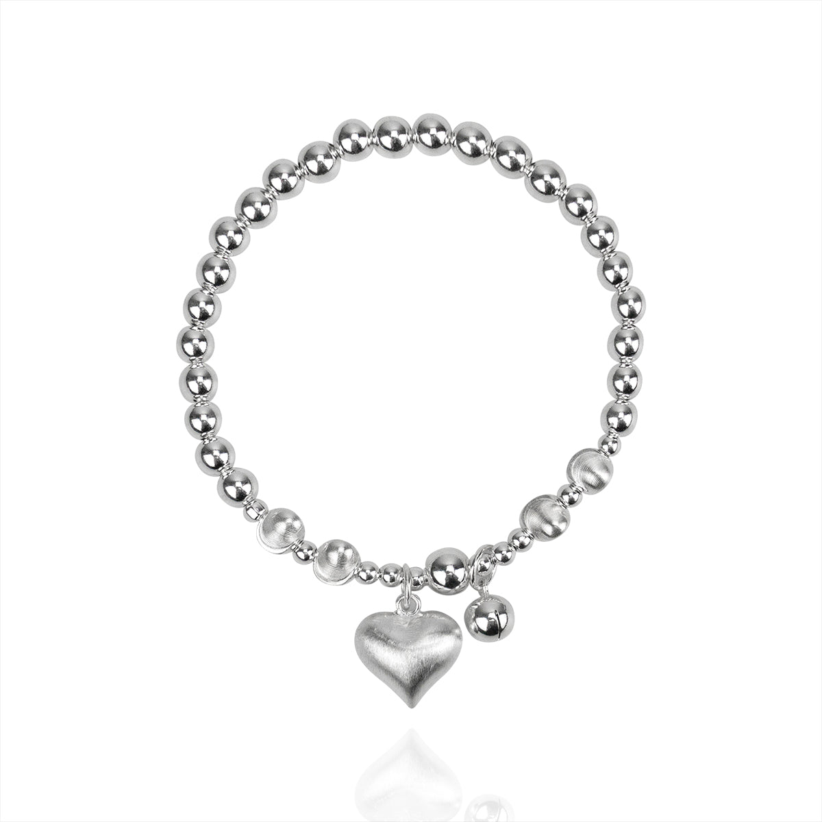 Silver Heart drop Bracelet - fareastjewelry