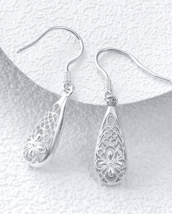 Handmade Earrings,Silver, Morning Dew Series - fareastjewelry
