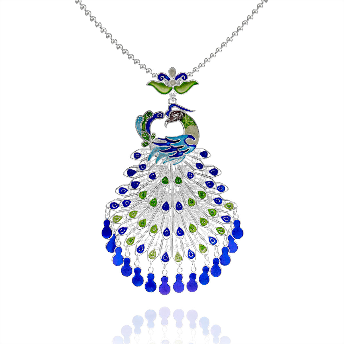 Silver Phoenix Necklace - fareastjewelry