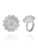 Handmade Ring,Silver,Flower Cluster series - fareastjewelry