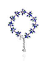 Handmade Bracelet,Silver&Enamel,Spring Fairy series - fareastjewelry