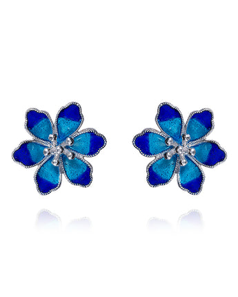 USA Exclusive,Handmade Earrings,Silver&Enamel,Spring Fairy series - fareastjewelry