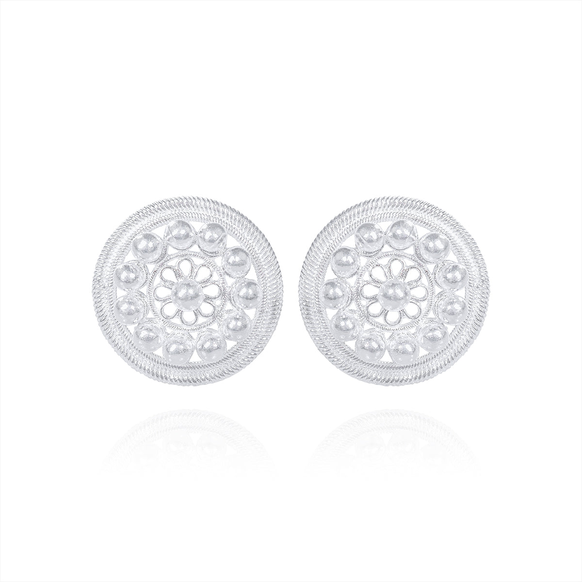 Silver Beads Earrings - fareastjewelry
