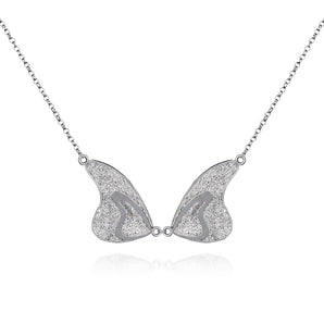 Handmade Necklace,Silver,Love Butterfly series - fareastjewelry