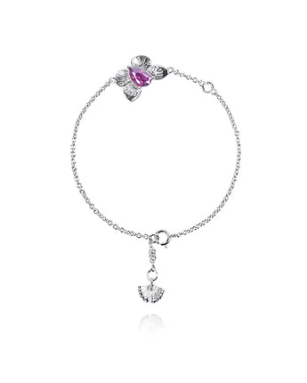 Handmade Bracelet,Silver&Crystal,Chasing Butterfly series - fareastjewelry