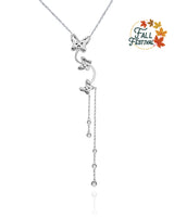 Handmade Necklace ,Silver&Crystal,Butterfly series - fareastjewelry