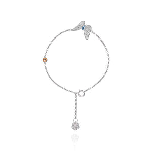 Handmade Bracelet,Silver&Crystal,Light Butterfly series - fareastjewelry
