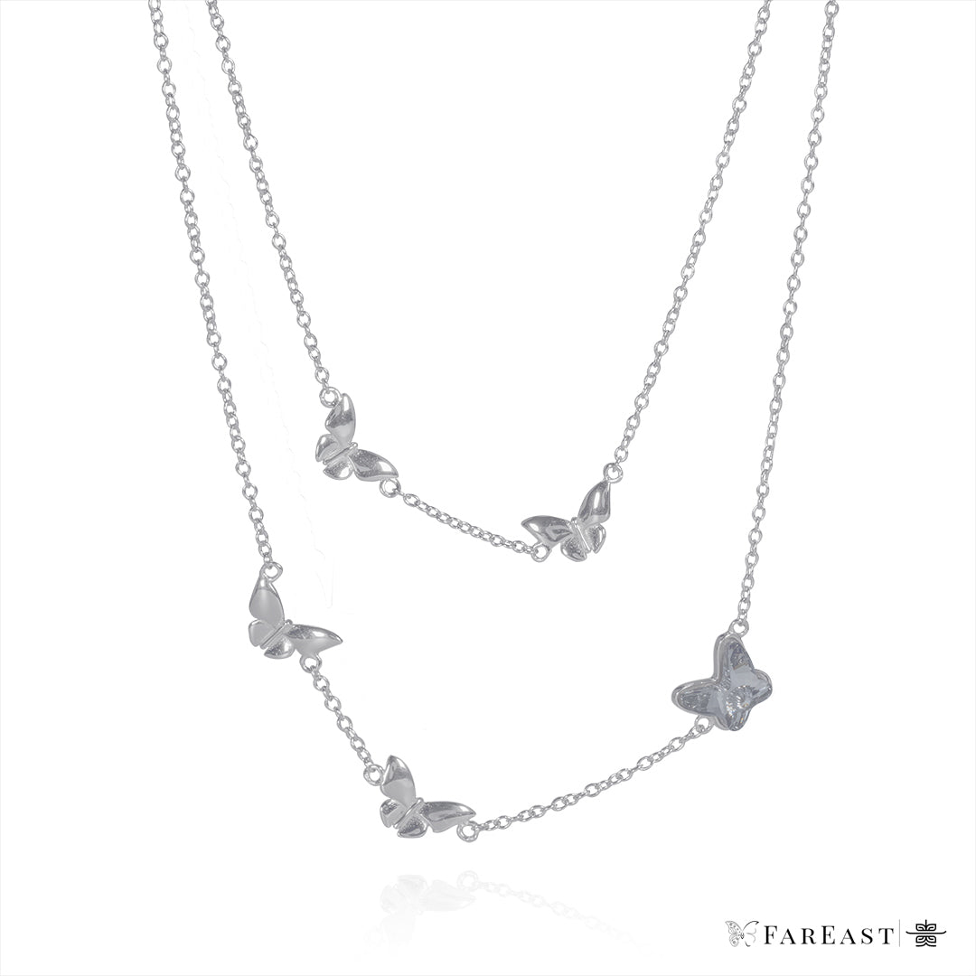 Silver Multi-Layered Necklace - fareastjewelry