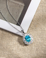 Handmade Necklace, Silver,Ice Blue series - fareastjewelry
