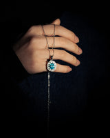 Handmade Necklace, Silver,Ice Blue series - fareastjewelry