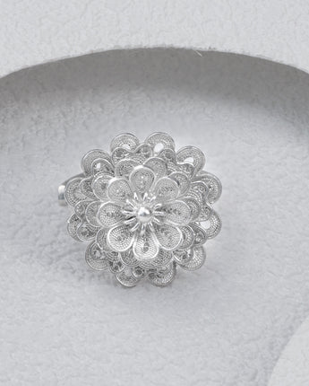 Fareastjewelry,Handmade Ring,Silver,Flower Cluster series