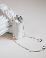 FarEast Jewelry,Handmade Bracelet,Silver&Crystal,Gathering Light Butterfly series
