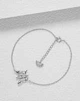 FarEast Jewelry,Handmade Bracelet,Silver&Crystal,Gathering Light Butterfly series