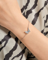 FarEast Jewelry,Handmade Bracelet,Silver&Crystal,Gathering Light Butterfly series