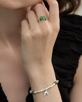 Fareastjewelry,Handmade Bracelet, Silver,Bamboo Leaves series