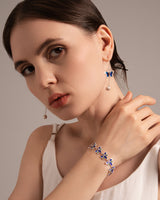 Fareastjewelry,Handmade Bracelet,Silver&Enamel,Spring Fairy series