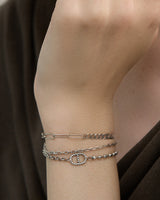 Fareastjewelry,Handmade Bracelet,Silver,Modern Art series