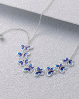 Fareastjewelry,Handmade Butterfly,Silver&Enamel,Orchid Butterfly series