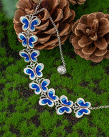 Fareastjewelry,Handmade Butterfly,Silver&Enamel,Orchid Butterfly series