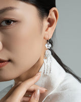 Fareastjewelry,Handmade Earrings,Silver,Butterfly Love series