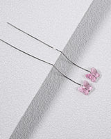 Fareastjewelry,Handmade Earrings,Silver&Crystal,Crystal Butterfly series