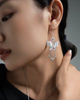 Fareastjewelry,Handmade Earrings,Silver,Dream Butterfly series