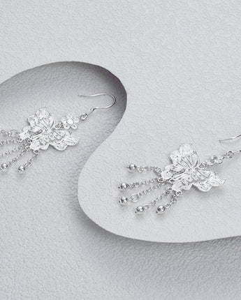 Fareastjewelry,Handmade Earrings,Silver,Dream Butterfly series