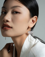 Fareastjewelry,Handmade Earrings,Silver,Fan Dance series