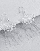 Fareastjewelry,Handmade Earrings,Silver,Fan Dance series