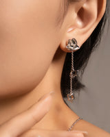 Fareastjewelry,Handmade Earrings,Silver,Flower series