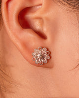 Fareastjewelry,Handmade Earrings,Silver,Flowers series