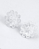 Fareastjewelry,Handmade Earrings,Silver,Flowers series