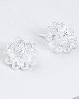Fareastjewelry,Handmade Earrings,Silver,Flowers series