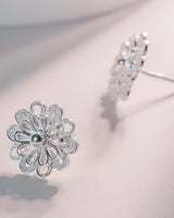 Fareastjewelry,Handmade Earrings,Silver,Flowers series