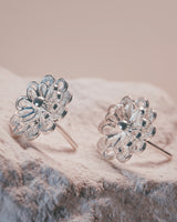 Fareastjewelry,Handmade Earrings,Silver,Flowers series
