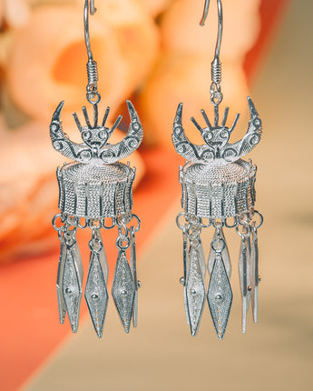 Fareastjewelry,Handmade Earrings,Silver,Horns series